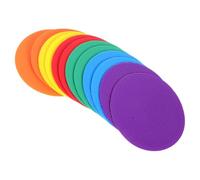 PAMINGONO Disques Portables Marqueurs en Plastique Antidérapants Plats Lot de 12 Pièces pour Entraînement de Football Coupe du Monde Adaptés aux Terrains Extérieurs et Salles de Classe