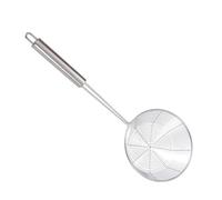 PAMINGONO Écumoire Acier Inoxydable Tamis Mailles Fines Ustensile Cuisine Inox Professionnel Filtre Huile Friture Poignée Longue pour Pâtes Légumes Viande
