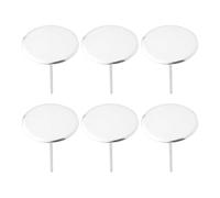 PAMINGONO Ensemble de 6 Onglets de Décoration en Acier Inoxydable pour Gâteau, Outil Compact Roses en Glaçage, pour Fête ou Table de Dîner