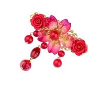 PAMINGONO Épingle à Cheveux Rétro Chinoise Avec Pompons Accessoire Élégant Pour Hanfu Et Cheongsam Accessoire De Coiffure Durable Et Chic