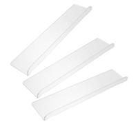 PAMINGONO Étagère Murale de Rangement en Acrylique Transparent 3 Pièces 40 X 9 X 3 CM Étagère Flottante Murale pour Salle de Bain Chambre et Salon Présentoir Mural Polyvalent et