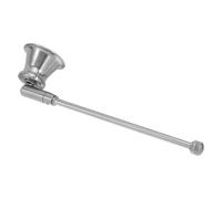 PAMINGONO Éteignoir à Bougie en Métal Argenté Vintage Long Manche Ergonomique, Outil d'Extinction à Mèche Sécurisé pour Bougies Décoratives, Accessoire Élégant pour Intérieur et Fêtes