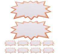 PAMINGONO Étiquettes D'affichage de Solde Application Polyvalente 100 en Papier Blanc Forme, 100pcs et Marquage Pratique pour Vente Garage ou Yard Sale