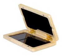 PAMINGONO Étui à Anches en Bois Naturel pour Hautbois Boîte de Rangement Compacte pour 2 Anches Porte-Anches Solide et Pratique Accessoire pour Musiciens en Déplacement