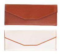 PAMINGONO Étui de Rangement pour Pinces à Épiler Organiseur Élégant et Pratique Cils 2pcs en PU pour Trousse de Voyage et Coiffeuse