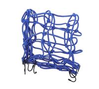 PAMINGONO Filet à Bagages Élastique Bleu Réfléchissant avec Crochets pour Moto Vélo Casque Filet Bungee Extensible Caoutchouc pour Voyage et Activités Extérieures