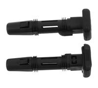 PAMINGONO Guide D'appuie-tête en Plastique Noir pour Siège de Voiture, Modèle B Ajustable Verrouillage, Diamètre 12,7 Mm, Lot de 2 Pièces pour Confort de Conduite