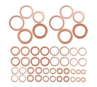 PAMINGONO Kit de 200 Rondelles Plates en Cuivre Assorties M5 à 14 mm Joint D’Étanchéité pour Bouchon de Vidange D’Huile Rondelles D’Écrasement Résistantes Usage Mécanique et Automobile