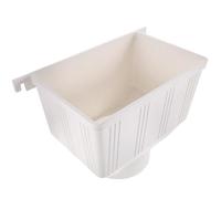 PAMINGONO Kit de Déflecteur de Pluie Facile à Installer en Plastique Blanc sans Fuite pour Récupérateurs D'eau de Pluie pour Collecte D'eau Extérieure