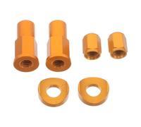 PAMINGONO Kit Écrou Antivol Moto en Aluminium Rondelle D’Espacement et Boulon Antivol - Accessoire pour Roue de Moto et Vélo Protection Antivibration Montage Facile 1 Jeu