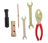 PAMINGONO Kit Entretien Moto Complet avec Pinces Clés Extracteur de Bougies et Tournevis Outils Portables Polyvalents pour Réparation et Maintenance