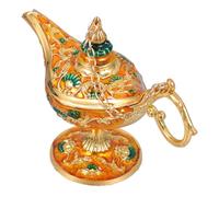 PAMINGONO Lampe Décorative Vintage Esprit Magique en Alliage de Zinc Orange, Résistance à l'usure Chocs, pour Décoration de Table et Étagère de Fête