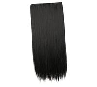 PAMINGONO Longue Extension De Cheveux Droits Clip-in Fibres Synthétiques Rajout Naturel De Cheveux