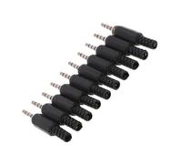 PAMINGONO Lot de 10 Fiches Audio Stéréo Mâles 35 MM à Souder Connecteurs Jack 4 Pôles 3 Anneaux Remplacement et Réparation Câble Audio pour Casque Écouteurs Smartphone