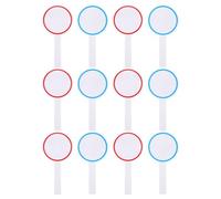 PAMINGONO Lot de 12 Mini Tableaux Blancs Effaçables Portables en Écume, Tableau de Score Réutilisable à Main, pour Enchères et Écriture DIY