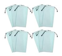 PAMINGONO Lot de 16 Pochettes pour Masque de Ski en Tissu Léger 26X13 CM Housse de Protection Anti-Poussière Cordon de Serrage Paquet Souple pour Lunettes de Ski et Activités Outdoor