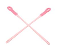 PAMINGONO Lot de 2 Brosses à Pieds en Silicone Souple Rose Brosse de Nettoyage des Orteils Manche Long Exfoliation Douce et Nettoyage des Espaces Interdigitaux Soin des Pieds