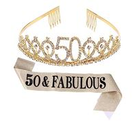 PAMINGONO Lot De 2 Couronnes Et Ceintures Pour Fête Danniversaire Pour Garçons Et Filles. Cest Mon Anniversaire Pour Filles. Couronne De Bal Et Ceinture Décoratives Pour Fête Danniversaire