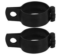 PAMINGONO Lot de 2 Supports de Clignotants Moto en Fer Noir Réglables Multi-Angles Compatibles Motos Fixation Sécurisée pour Installation Diamètre 34-41 MM Accessoires de Montage Robustes