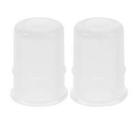PAMINGONO Lot de 2 Ventouses en Silicone Transparentes pour Garçon et Filles Massage Doux et Sécurité Bébé Kit de Ventouses Souples pour Bien-Domicile Déplacement