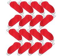 PAMINGONO Lot de 24 Masques de Sommeil Rouges en Polyester, Cache-yeux Doux Peau, Occultation Totale, Usage Polyvalent, Sieste Quotidienne la Maison