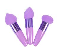 PAMINGONO Lot De 3 Stylos De Maquillage Polyvalents De Cœur, Taille Compacte, Doux Au Toucher, Pour Femmes, Usage Voyage Et Quotidien, Accessoires Cosmétiques Portables Violets