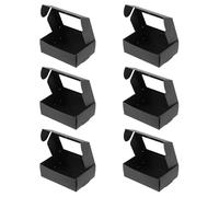 PAMINGONO Lot de 30 Boîtes à Savonnette Kraft en Papier Noir avec Fenêtre Ajourée Petites Boîtes D’Emballage pour Savons Faits Maison et Bijoux Coffrets Présents Légers et Pratiques pour