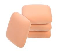 PAMINGONO Lot de 4 Houpettes Maquillage en Éponge Pu, Double Usage Sec et Humide, Forte Adhérence, Pratique pour Appliquer Poudre Fixatrice et Essence Cosmétique