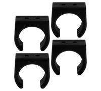 PAMINGONO Lot de 4 Pinces de Fixation en Nylon Noir pour Pagaies de Kayak et Canoë Support Marin Robuste pour Bateaux à Rames Accessoires Nautiques Essentiels pour Pêche Camping et