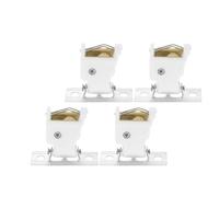 PAMINGONO Lot de 4 Verrous de Poulie Universels en Métal pour Stores Romains, Bloque-Cordon Compact et Léger, Accessoires pour Rideaux Verticaux, Compatible Stores Courants, Système