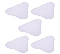 PAMINGONO Lot de 5 Lingettes de Rechange Triangulaires pour Balai Vapeur H2O Housses Réutilisables en Microfibre Haute Résistance Compatibles Nettoyeur Vapeur Nettoyage Sols et Coins