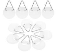 PAMINGONO Lot de 50 Crochets Muraux Ronds en Plastique pour Assiettes Supports Adhésifs 3M sans Colle Fixation Fiable pour Présentation et Rangement de Vaisselle la Cuisine et Décoration