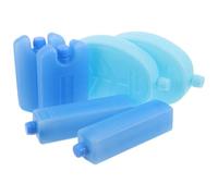 PAMINGONO Lot de 6 Blocs Réfrigérants Réutilisables pour Paquet Isothermes Accumulateurs de Froid pour Glacières Pains de Glace pour Ventilateurs Format Moyen et Petit Plastique Solide