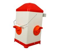 PAMINGONO Mangeoires pour Poulets Anti-éclaboussures en Polypropylène Réutilisable 3l pour Cages à Volailles Extérieures Protection Solaire Robuste Alimentation Volaille