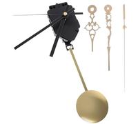 PAMINGONO Mécanisme D'horloge à Pendule en Métal pour Bricolage, Kit de Remplacement Léger Aiguilles, Adapté aux Horloges Murales sans Cadre et Montres Artisanales