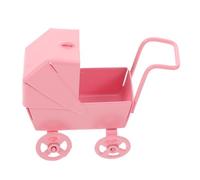 PAMINGONO Mini Brouette Décorative en Métal Vintage Modèle Miniature pour Maison de Poupée Chariot de Jardin Compact Accessoire Miniature Authentique pour Collection et Décoration