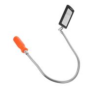 PAMINGONO Miroir D’Inspection Flexible Télescopique 85 MM Miroir de Mécanicien Portable Outil D’Inspection pour Véhicule Vision sous Caisse et Parois Intérieures