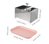 PAMINGONO Moule à Tofu Inox Acier Presse à Tofu Manuelle Compacte Facile à Nettoyer Outil Pratique pour Fabrication Maison de Caillé de Soja et Fromage Végétarien
