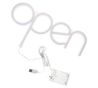 PAMINGONO Open LED Neon Sign Lumineux Warm Light Décoration Chambre Bar Restaurant Ambiance Festive