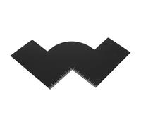 PAMINGONO Outil de Mise Ligne des Cheveux en Plastique avec Règle Intégrée Gabarit de Barbe Réutilisable W pour Coiffeur Guide Précis pour Stylisme de Barbe et Ligne de Cheveux