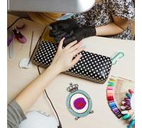 PAMINGONO Palette Élégante pour Manucure Style Couronne en Couleur Cuivre Antique Plateau de Mélange pour Vernis à Ongles Présentoir de Capsules Accessoire Professionnel Léger pour Nail