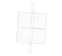 PAMINGONO Panier à Griller Acier Inoxydable pour Barbecue Rack Multi-usage pour Poissons Légumes et Steak Grill Portable avec Maillage pour Cuisson Uniforme et Manipulation Facile