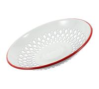 PAMINGONO Panier de Drainage Creux en Émail Bleu Léger pour Légumes et Aliments, Plateau Alimentaire Creux pour Pique-niques et Stockage de Fruits Secs
