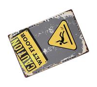 PAMINGONO Panneau Avertissement Sol Mouillé pour Lieux Publics Signalétique Caution Wet Floor pour Restaurants et Hôtels Résistant aux Intempéries Sécurité Antidérapante
