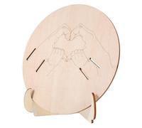 PAMINGONO Panneau D’Annonce de Naissance en Bois Support Porte-Bracelets de Maternité 3 Pièces Cadre D’Annonce pour -Né Plaque Murale pour Hôpital et Chambre Bébé Identification Précise