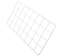 PAMINGONO Panneau Mural en Maille Métallique Gris Clair 40x20 Cm pour Cadre Photo Mural et Mur de Photos en Grille Décoration Murale DIY pour Chambre, Bureau et Salle de Classe