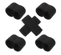PAMINGONO Passants de Ceinture Dispositifs de Retenue en Nylon Élastique 6pcs pour Hommes des Sangles de Noirs Fixation et Gestion des Sangles Longues