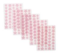 PAMINGONO Patchs De Boutons En Forme D'étoile, 5 Pièces, Points Hydrocolloïdes Invisibles, Autocollants Portables Mignons Et Colorés, Pour Nettoyer La Peau Ou Les Soins Du Visage