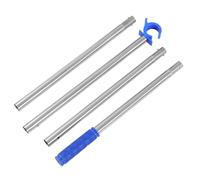 PAMINGONO Perche Télescopique D'ouverture de Fenêtre 4 Sections 1,52 M Bleue Crochet en C, Outil D'extension pour Puits de Lumière, Ouvre-fenêtre Polyvalent pour Maison, Bureau et École