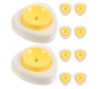 PAMINGONO Perforateur à Œufs Manuel en Plastique avec Base Robuste et Verrou de Sécurité Lot de 10 Pièces Outil Cuisine Précis pour Percer Œufs Crus ou Durs Petit-Déjeuner et Pâtisserie
